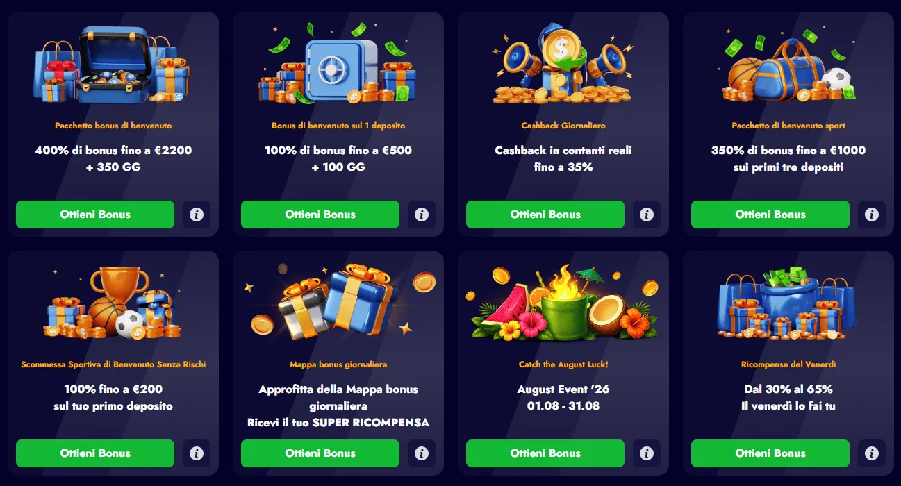 Promozioni Spinko Casino 1